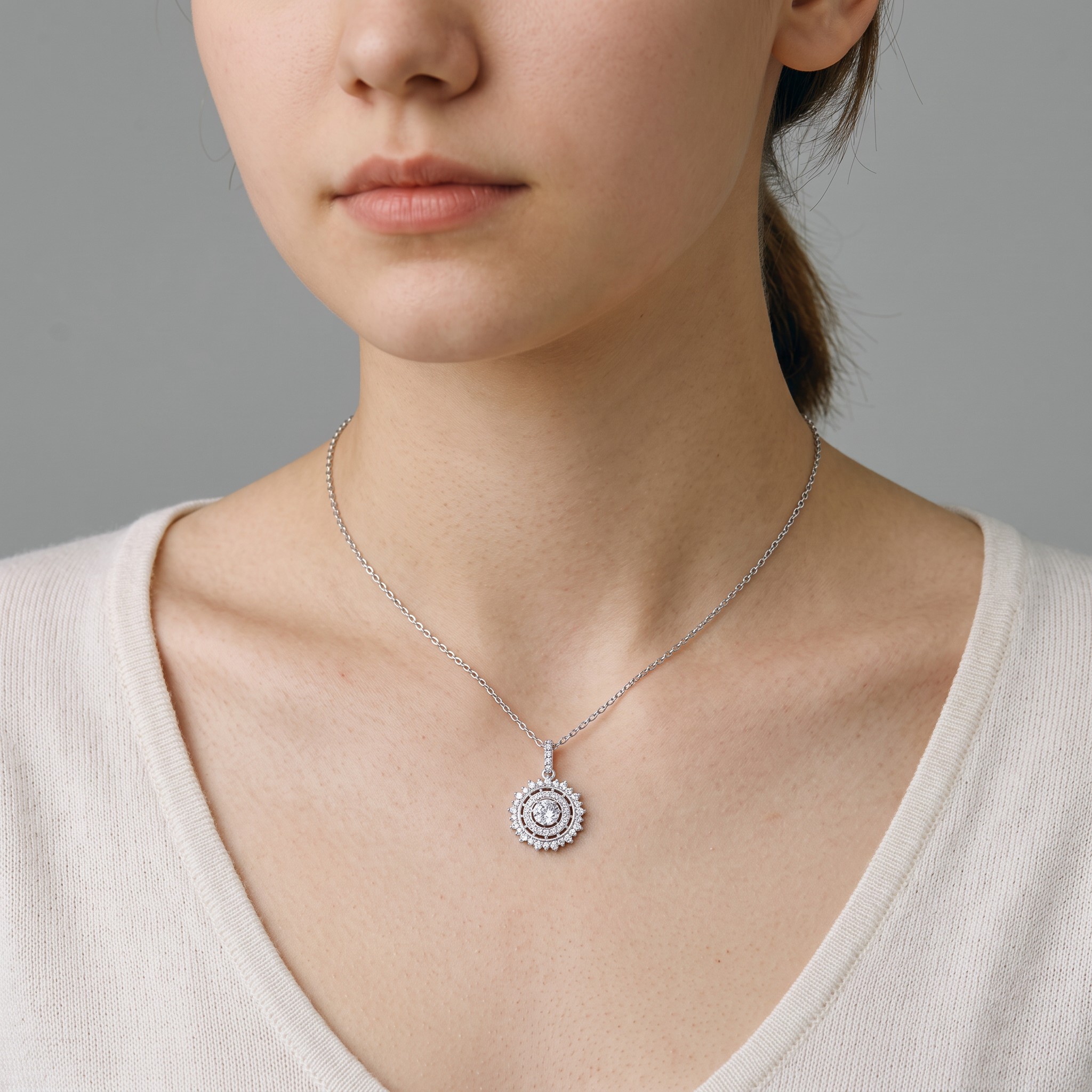 Solaire Halo Necklace
