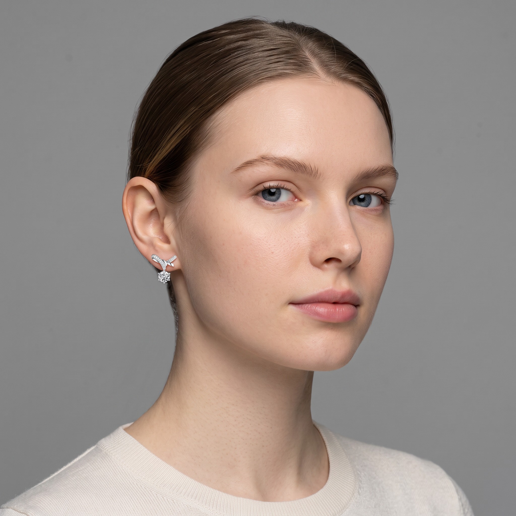 Ruban Bow Studs