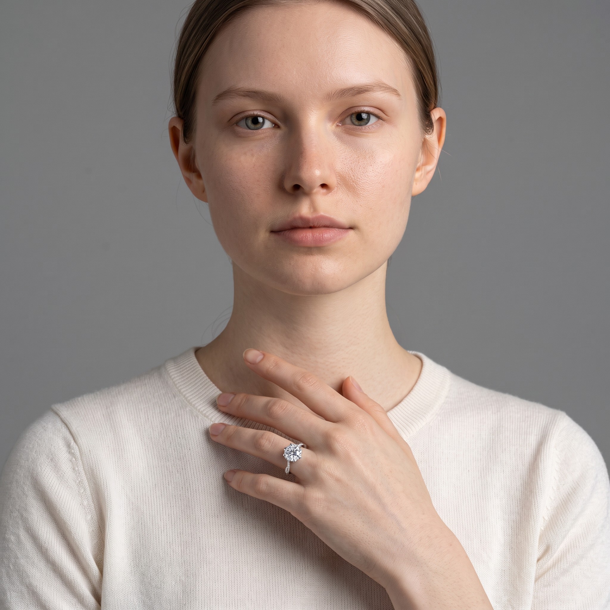 Fleurette Halo Ring
